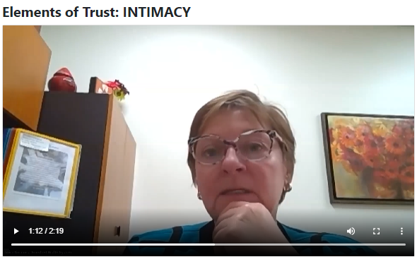 Elements of Trust: INTIMACY